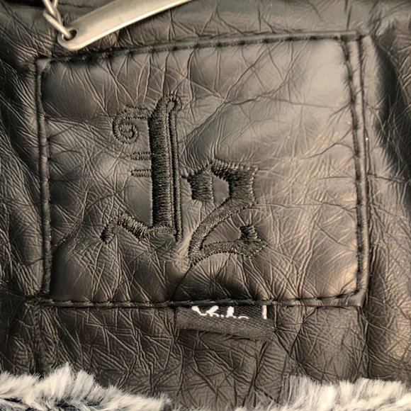 Jou Jou Juniors Hooded Faux-Leather Moto Jacket XL - Picture 5 of 10